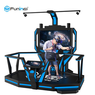 220V VR Space Walking Platform เกมจักร 1 ผู้เล่นสีน้ำเงินกับดำ