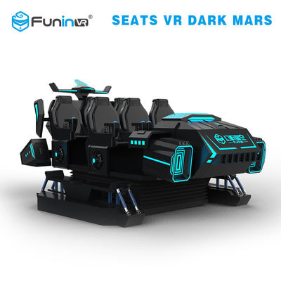 Virtual Reality หลายคน vr เครื่องเกม dark mars 6 ที่นั่ง Racing 9d VR จำลอง