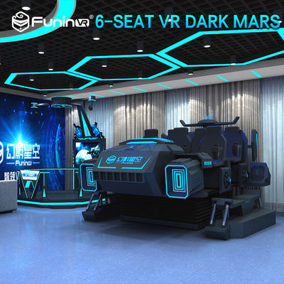 6 ที่นั่งเสมือนจริง 9D Flight Simulator พร้อมการสั่นสะเทือนหลัง 4200 * 3670 * 2350 มม