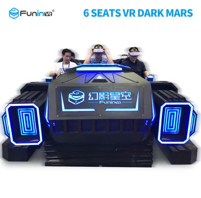 โรงภาพยนตร์โรงภาพยนตร์ VR ที่น่าสนใจ 6 ที่นั่ง 6 ที่นั่ง VR Simulator 9D Dark Mars