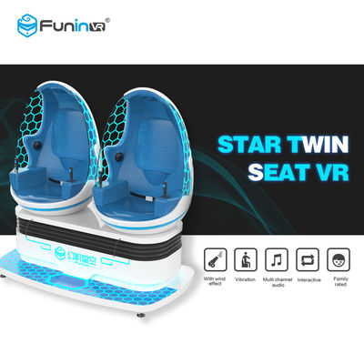 โรงภาพยนตร์ VR Egg แบบโต้ตอบได้ 360 องศาแบบไดนามิก / ประสบการณ์จำลอง VR 9D