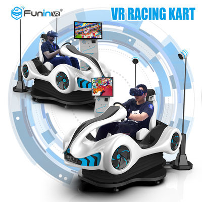 220V เด็ก / เด็ก 9D VR Simulator VR Racing รถแข่งโกคาร์ท 360 องศา