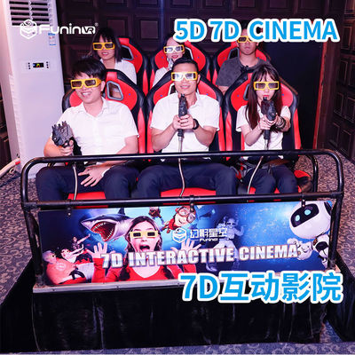 หุ่นยนต์ 9D เสมือนจริงจำลอง 6-12 ที่นั่งเกมอาร์เคดโรงภาพยนตร์