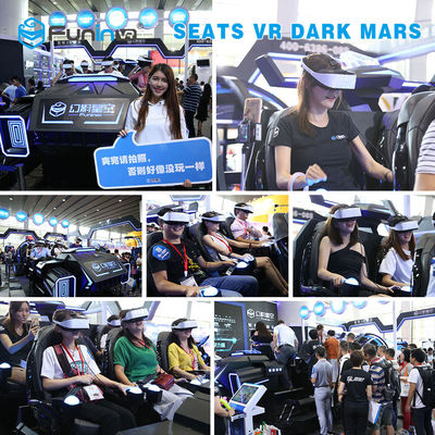 เครื่องเสมือนจริง 6 ที่นั่ง 9D VR Cinema Simulator สำหรับครอบครัว 3.8KW