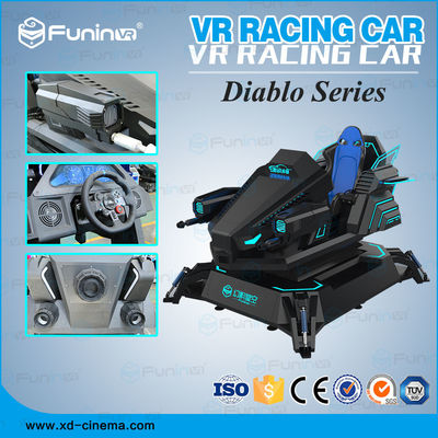 ผู้เล่น 1 คนไฟฟ้า 100% ระบบ 9D VR รถจำลองการแข่งในสวนสนุก