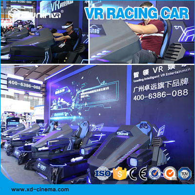 ผู้เล่น 1 คนไฟฟ้า 100% ระบบ 9D VR รถจำลองการแข่งในสวนสนุก