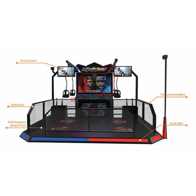 ผู้เล่น 2 คน 9D VR Shooting Simulator กับ HTC Vive Headset สำหรับคนวัยกลางคน