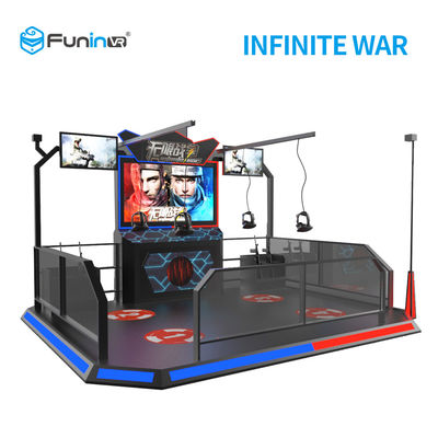 ผู้เล่น 2 คน 9D VR Shooting Simulator กับ HTC Vive Headset สำหรับคนวัยกลางคน