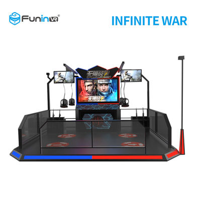 ผู้เล่น 2 คน 9D VR Shooting Simulator กับ HTC Vive Headset สำหรับคนวัยกลางคน