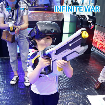 ผู้เล่น 2 คน 9D VR Shooting Simulator กับ HTC Vive Headset สำหรับคนวัยกลางคน