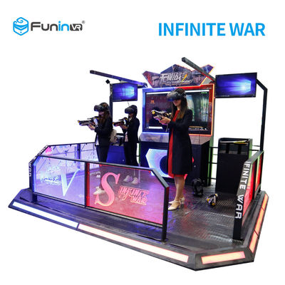 ผู้เล่นสองคน 9D เสมือนจริงจำลอง VR Infinite War สำหรับนักเรียน