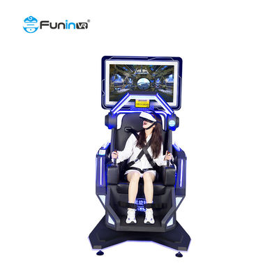 การจำลอง VR 360 องศาที่น่าตื่นเต้นอย่างบ้าคลั่งการหมุนเที่ยวบิน 9D VR Simulator สำหรับ Roller Coaster