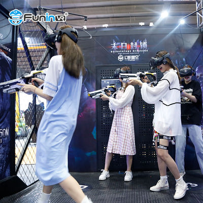 เครื่องอาเขต 9D VR น้ำหนัก 400 กก. VR Shooting Game Simulator สำหรับ VR Theme park