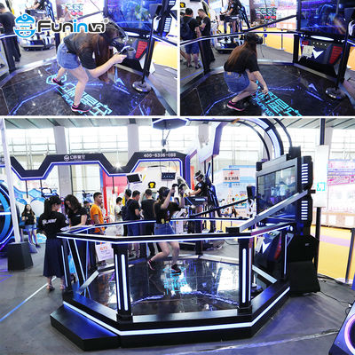 พิกัดโหลด 200 กก. เครื่องเกม E-Space Walk ความบันเทิง Virtual Reality Simulator 9d VR
