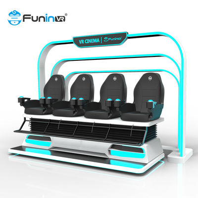 โหลดแบริ่งผลิตภัณฑ์ที่น่าตื่นตาตื่นใจเครื่อง VR 9D 4 ที่นั่ง Cinema Game Project