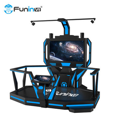VR Simulator 9D Virtual Reality 1 ผู้เล่นเครื่องเกมอาร์เคดแบบโต้ตอบ Vr E Space Walk