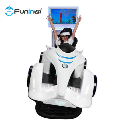 ไฟเบอร์กลาส 220V Racing 9D Virtual Reality Simulator 400kg Vr Arcade Machine