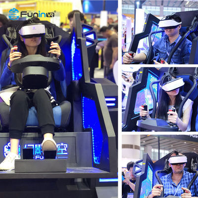 เกมเสมือนจริง 9d VR ออนไลน์ 360 เกมยิงรถแข่ง 9D Race Car Simulator VR Driving