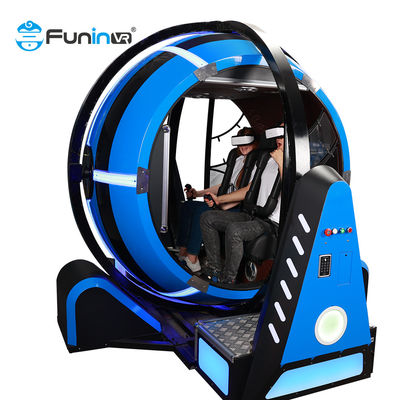 อุปกรณ์สวนสนุก VR 720 Rotation Immersive Roller Coaster 2 ผู้เล่น 9D VR Arcade Machines Simulator