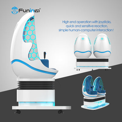 VR 360 อาเขตจำลองผลิตภัณฑ์เกม VR สีน้ำเงิน รับเงิน Virtual Reality 2 Player