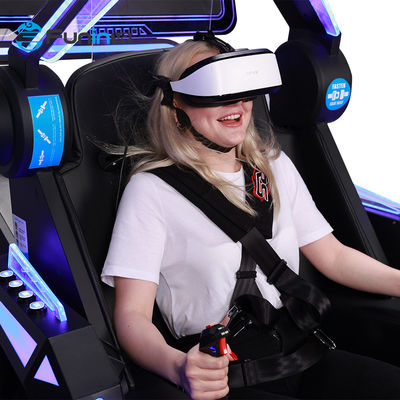 เกมยิงอาร์เคดเสมือนจริงแบบผู้เล่นหลายคน 9d vr เกมดำ ผู้เล่น 1 คน 360 Rotation Immersive Roller Coaster