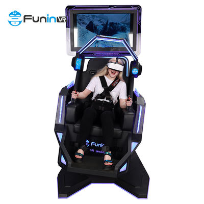 การจำลอง VR 360 องศาที่น่าตื่นเต้นอย่างบ้าคลั่งการหมุนเที่ยวบิน 9D VR Simulator สำหรับ Roller Coaster
