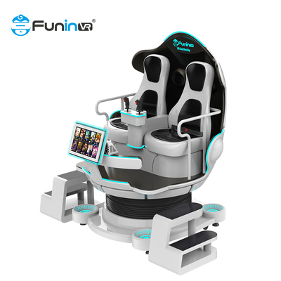 อุปกรณ์ผู้เล่นหลายคน 9D Virtual Reality Simulator Cinema 2 Player Vr Egg Chair