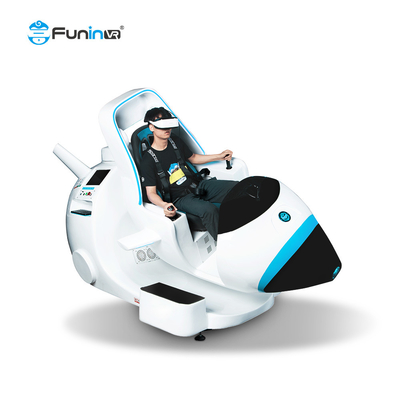 เครื่องเกมบิน 9D VR Flight Simulator ห้องนักบิน 180 ° Rotation 1 Player