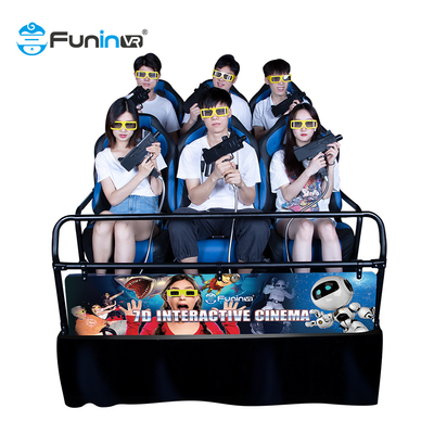 สกรีนโค้ง HD Projection 5D 7D VR Cinema With Motion Seats ภาพยนตร์ที่เคลื่อนไหว