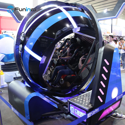 2.93*2.43*2.38m VR เกมแพดเครื่องจําลองการบิน 720 องศาของการควบคุม