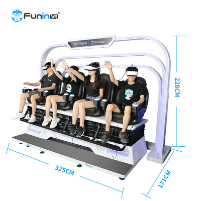 ผลลัพธ์ลม / อุณหภูมิที่จริงจริงในโรงภาพยนตร์ VR 9 มิติ ที่นั่งแบบไดนามิก DeepoonE3 แว่นตา VR