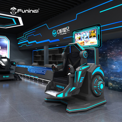 Multiplayer Adventure Park 9D VR Simulator กับ VR Headset แพลตฟอร์มโลหะ แรง AC220V