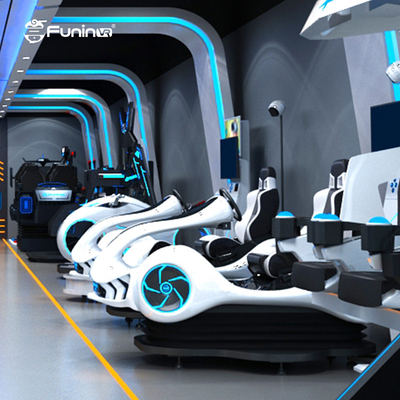 9D VR Simulator พร้อมจอ HD และการควบคุมการเคลื่อนไหวสําหรับผู้เล่นคนเดียว
