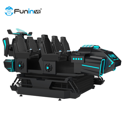 6 ที่นั่ง 9 มิติ VR รอลเลอร์โคสเตอร์ ซิมูเลอเตอร์ ด้วยอุณหภูมิและลมที่จริงจัง