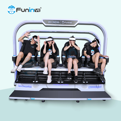 สนุกสนาน 9D Virtual Reality Simulator เสียงรอบตัว การบํารุงรักษาต่ํา 220V