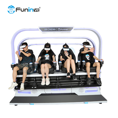 สนุกสนาน 9D Virtual Reality Simulator เสียงรอบตัว การบํารุงรักษาต่ํา 220V
