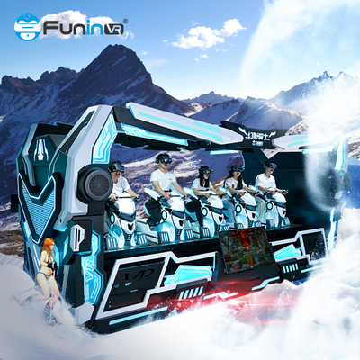 สัมผัสอนาคตของบันเทิงกับ 9D VR Dragon Rider 5 Seats Simulator บนพลาตฟอร์มธีมไดนามิกเอ็กซ์ทรม์