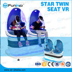 2 Players 9D VR Simulator Roller Coaster เกมสำหรับเด็กฝึกอบรมอิเล็คทรอนิคส์