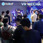 สวนสนุก 9D VR Simulator ผู้เล่นเดี่ยว VR Mecha Black พร้อมไฟ LED