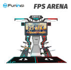 2 ผู้เล่นเครื่องเกมอาร์เคดแบบโต้ตอบ FPS Arena 9D โรงภาพยนตร์เสมือนจริง