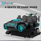 โรงภาพยนตร์ที่มีเสถียรภาพ 9D VR ขับรถเครื่องเกม 9D 6 ผู้เล่นขี่สวนสนุก
