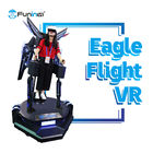 ผู้เล่นคนเดียวเที่ยวบินนกอินทรี 9D VR เครื่องเกมเที่ยวบิน 5D 7D Cinema Simulator สำหรับซูเปอร์มาร์เก็ต
