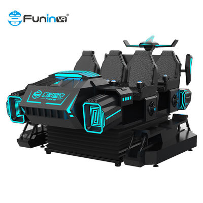เครื่องเกมจำลอง vr ผู้เล่นหลายคน 6 ที่นั่งแข่งรถจำลอง 9d VR