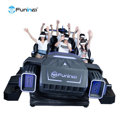 6 ที่นั่ง 9d vr เก้าอี้โรงหนังจำลอง 9d เสมือนจริงสำหรับขาย
