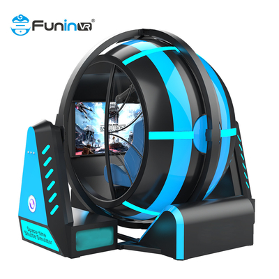 อุปกรณ์สวนสนุก VR 720 Rotation Immersive Roller Coaster 2 ผู้เล่น 9D VR Arcade Machines Simulator