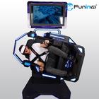 VR Park Virtual Reality Simulation โหลดสูงสุด 120KG 9D 360 องศา Rotating Motion Shooting Vr Chair