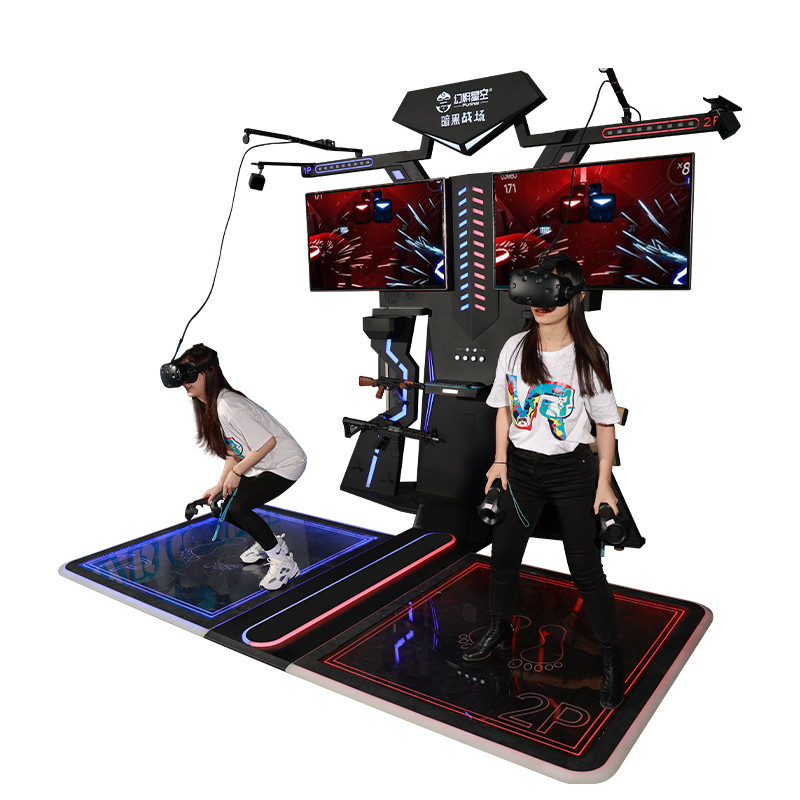 ผู้เล่น 2 คน VR Theme Park เครื่องเกมอาร์เคดวิดีโอเกม 9d Virtual Reality Zone