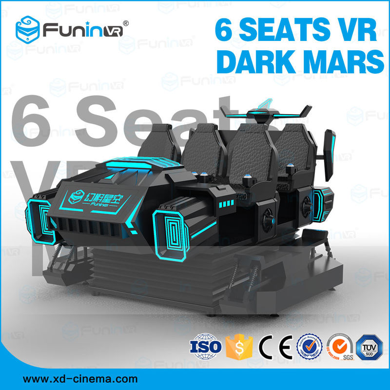VR Dark Mar Cinema Theatre เสมือนจริงจำลองหกที่นั่งรับประกัน 1 ปี
