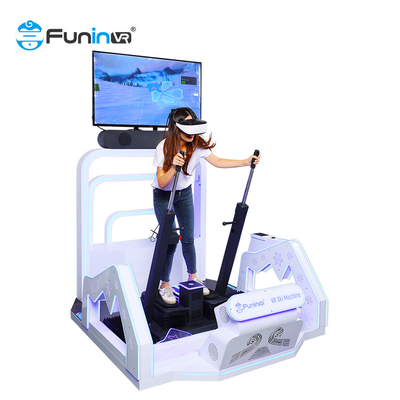 สวนสนุกแบบโต้ตอบในร่ม 9D Vr เครื่องเกมจำลองการเล่นสกีเสมือนจริง