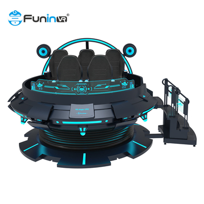 สวนสนุกอาเขต 5 ที่นั่ง 9D VR Chair เกมจำลอง 360 องศาสำหรับเด็ก